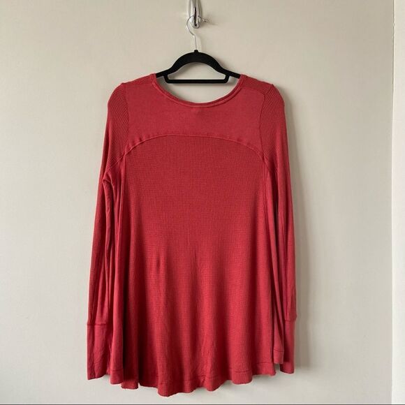 NWOT-FREE People “Malibu” High Low Thermal - Picture 3 of 13